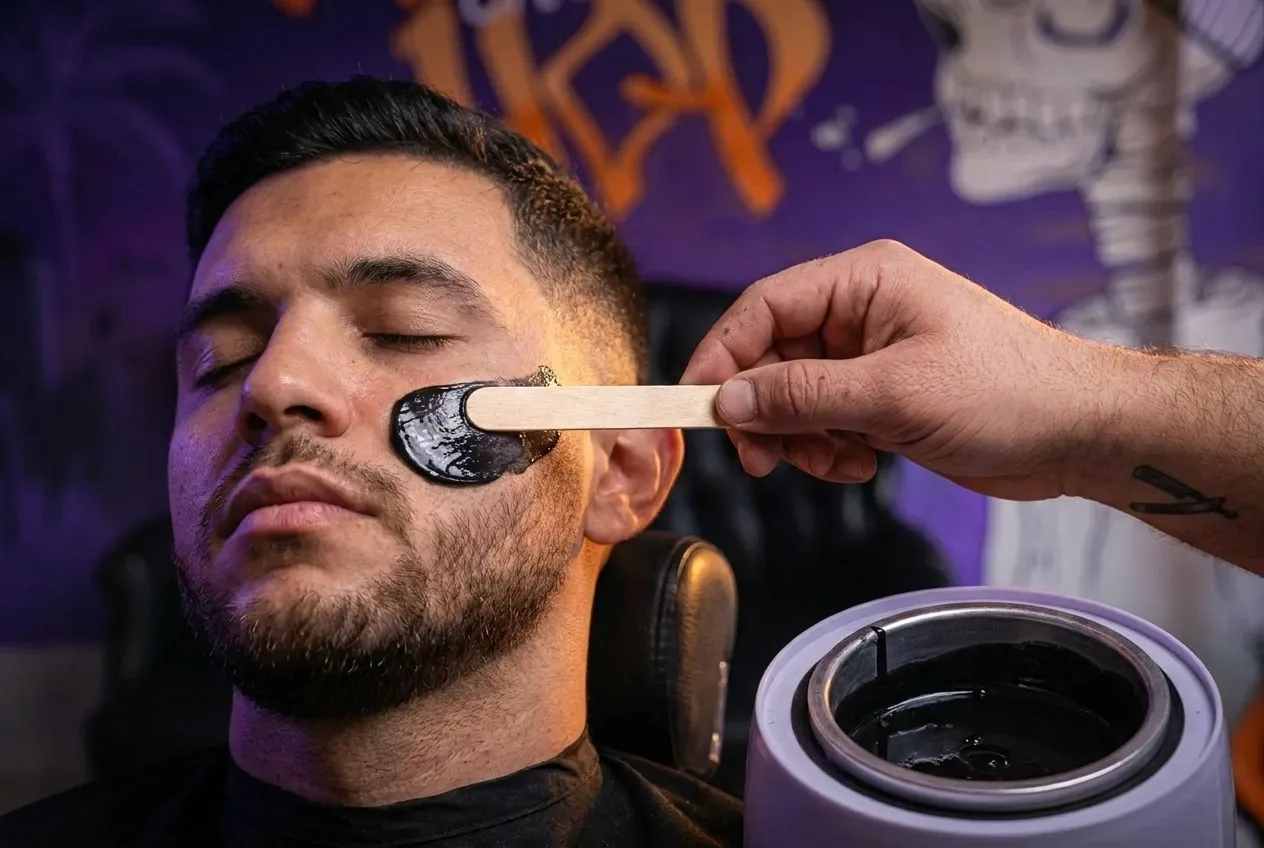 טיפול שעווה לפנים לגברים ברמת גן — Handi's Barbershop